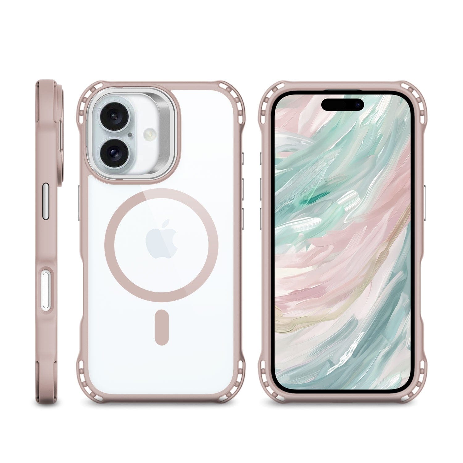 iPhone 16 Clear Kickstand Case - Anti- Slip, Rugged, MagSafe | Venture Series