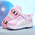 Kids Transforming Roller Skate Running Shoes – Boys & Girls | Retractable Wheel Sneakers