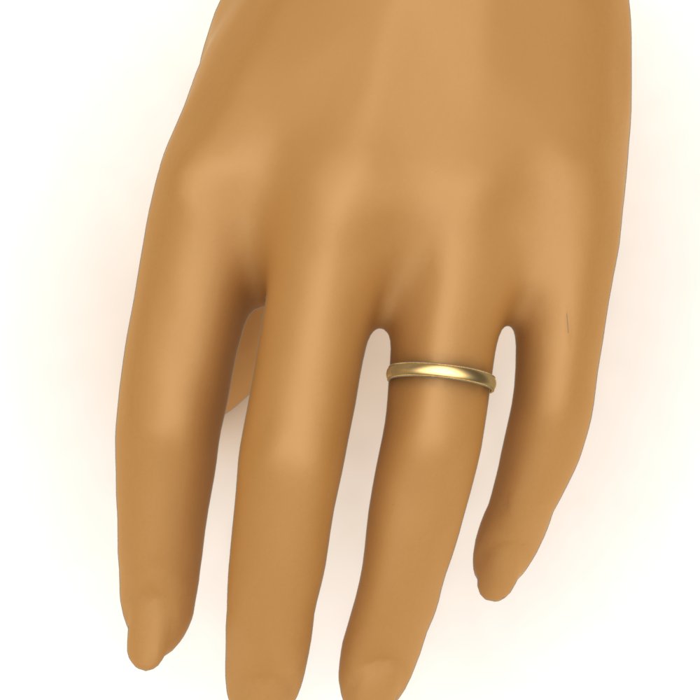 Milgrain Matte Finish Mens Band