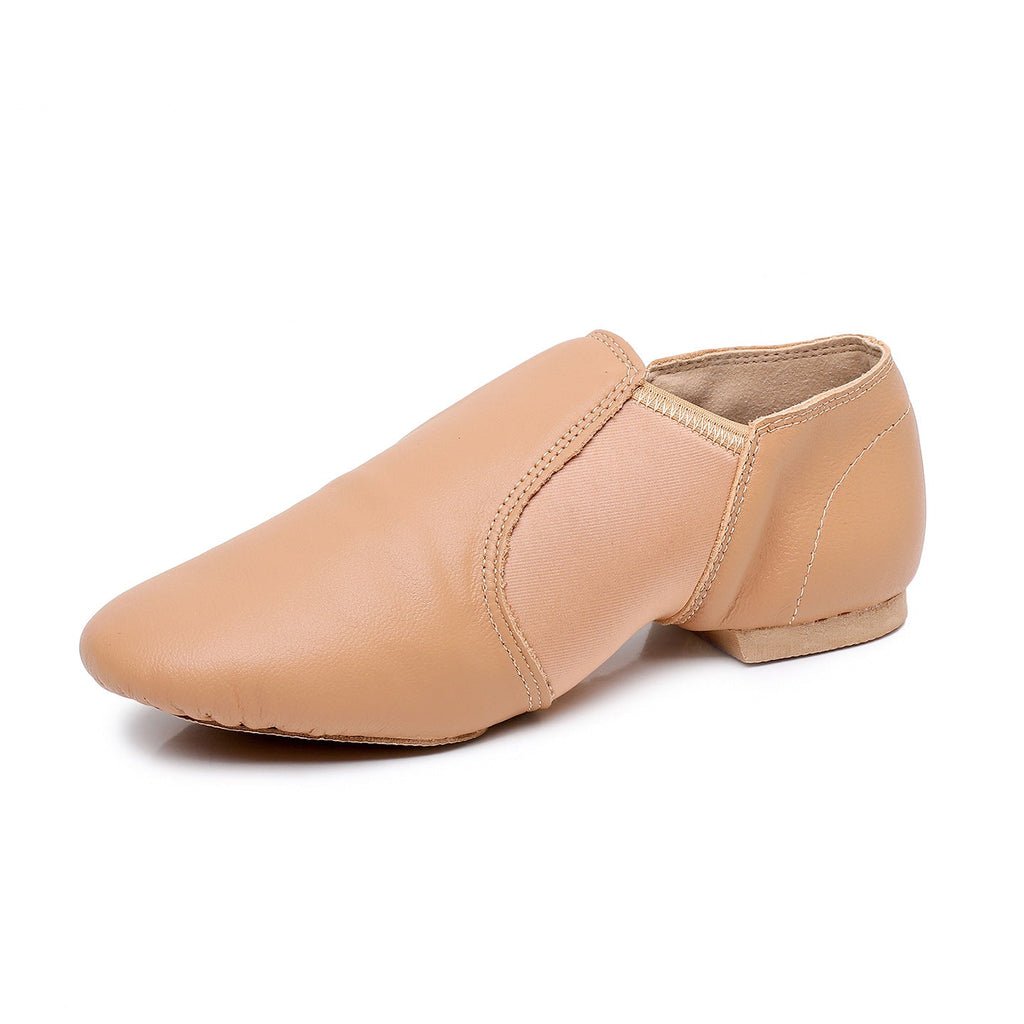 Genuine Leather Jazz Dance Practice Shoes – Soft Sole, Women & Kids