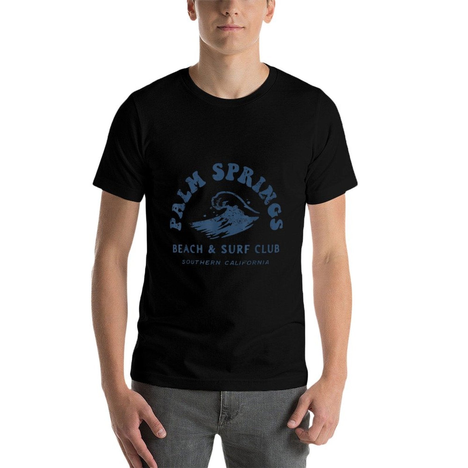 Groovy Retro Palm Springs Beach Surf Club Summer Vacations  Classic T-Shirt