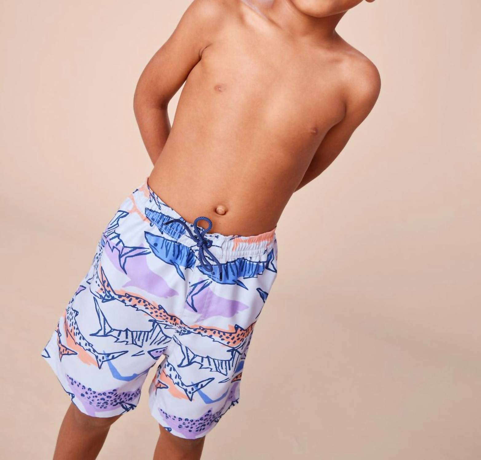 Kid's Mid-length Swim Trunks