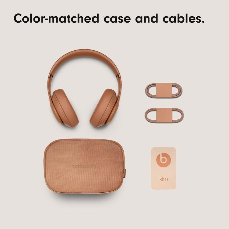 Beats Studio Pro X Kim Kardashian Premium Wireless Over-Ear Headphones, up to 40-Hour Battery Life, Active Noise Cancelling, USB-C Lossless Audio, Apple & Android Compatible - Dune