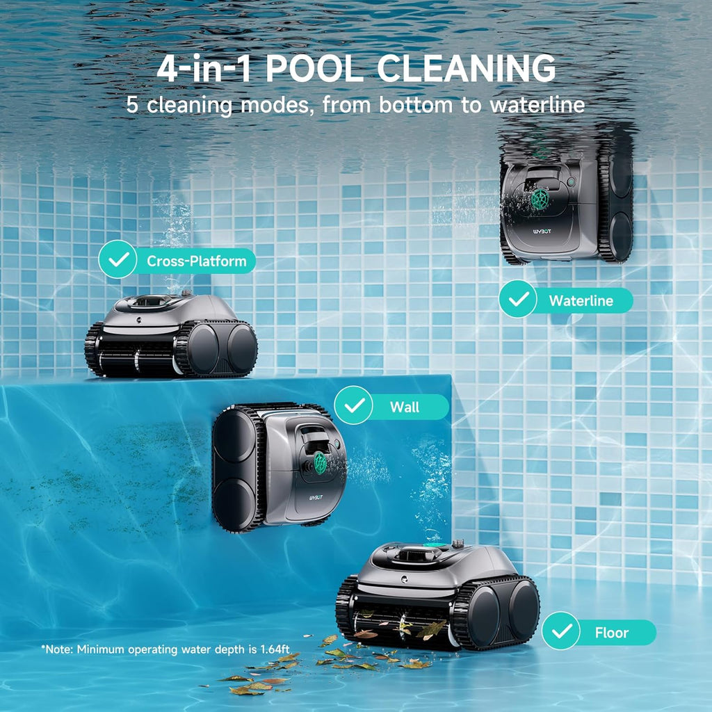 (2026 Upgrade) WYBOT C1 Cordless Robotic Pool Cleaner