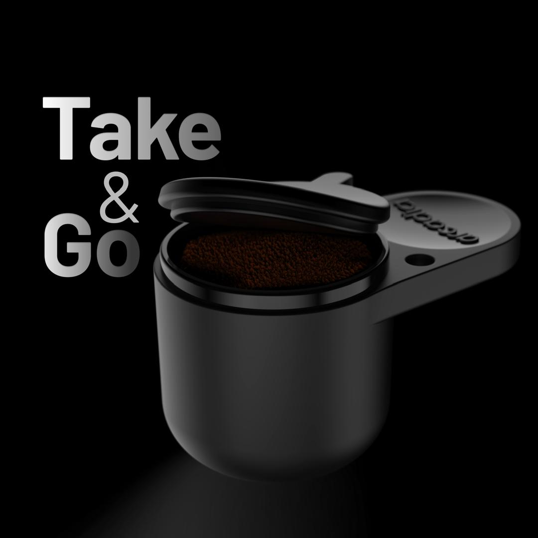 Arcadia Go Portable Rechargeable Turkish Coffee Maker, Black