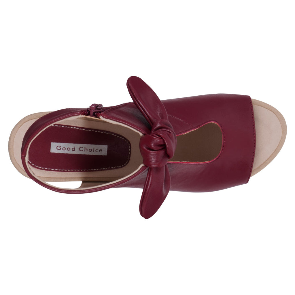 Women's Kimora Burgundy Heeled Sandals