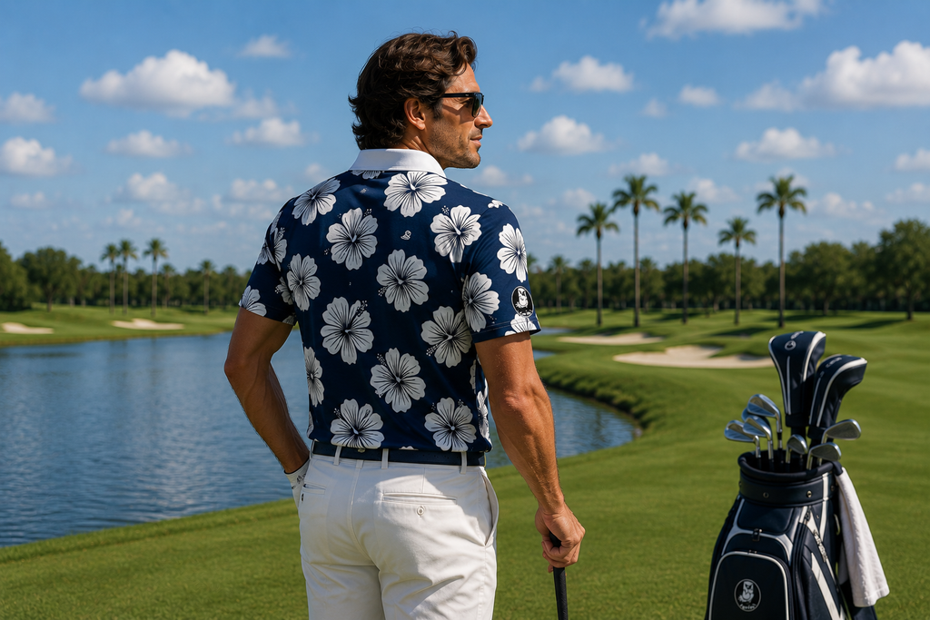 Midnight: Deep Water Bloom | Polo Shirt (slim fit)