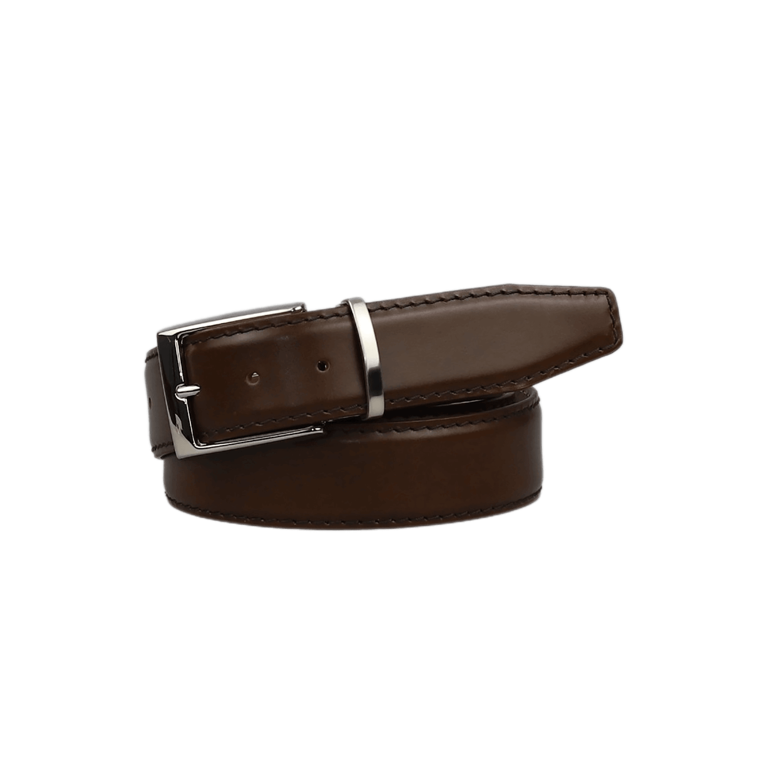 Spotty Brown Italian Calf Leather Belt