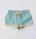 Kid's Gingham Swim Trunk