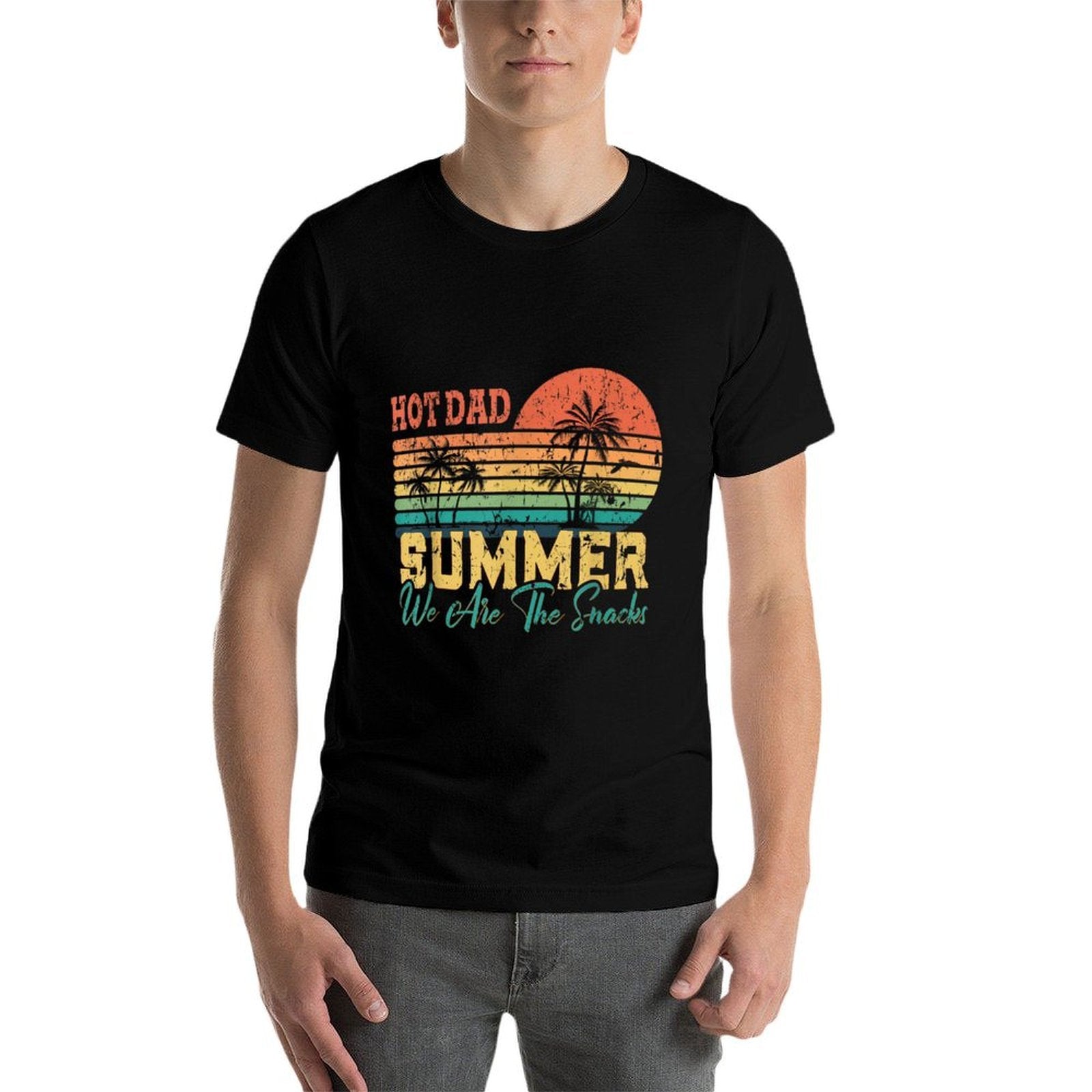 Hot Dad Summer We Are The Snacks Retro SunglassFathers Day  Tagless Design T-Shirt