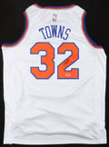 Karl-Anthony Towns Signed Jersey (PSA) New York Knicks